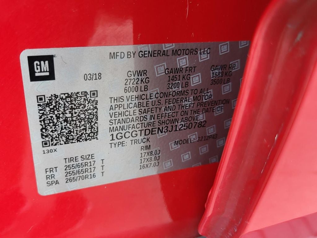 2018 Chevrolet Colorado Z71