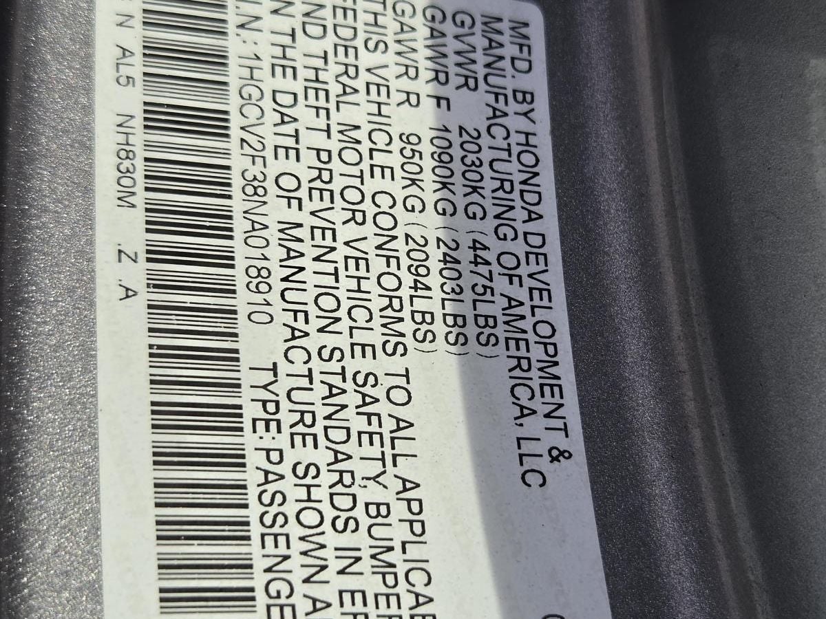 2022 Honda Accord Sport