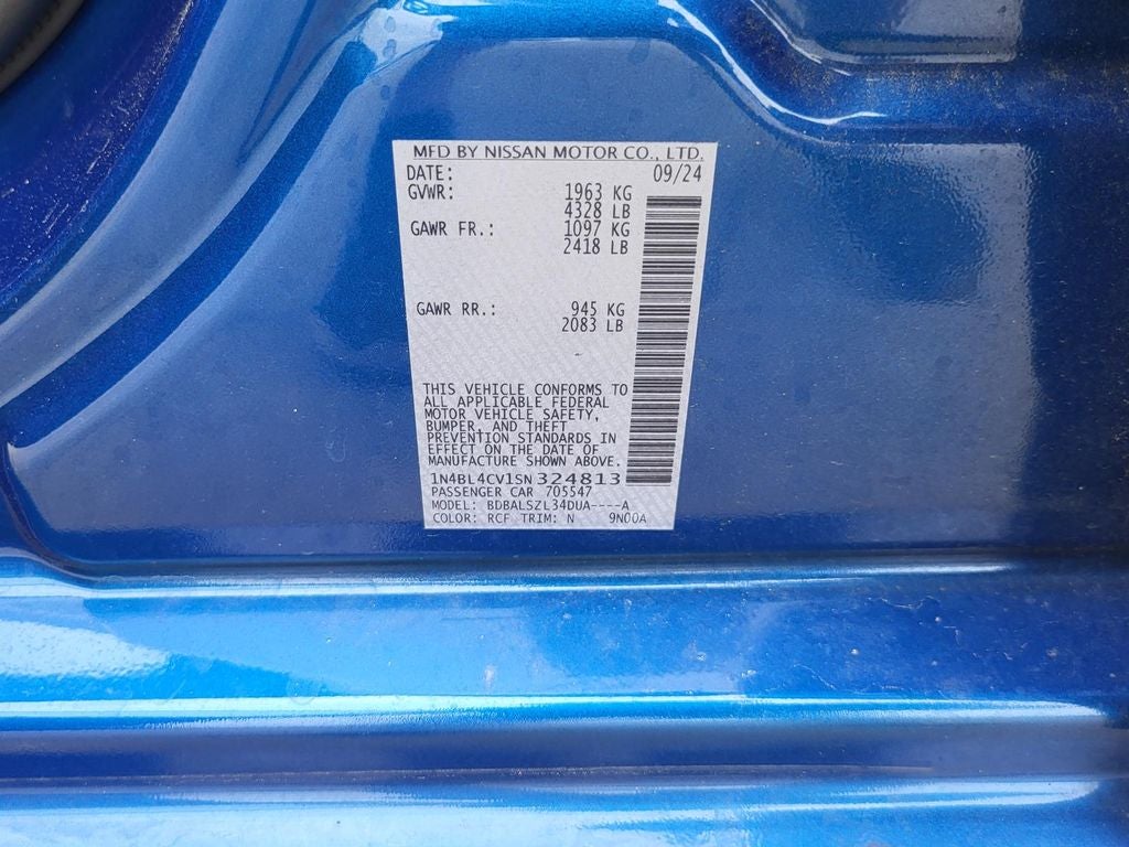 2025 Nissan Altima 2.5 SR