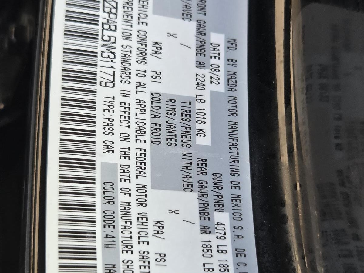 2022 Mazda Mazda3 Select