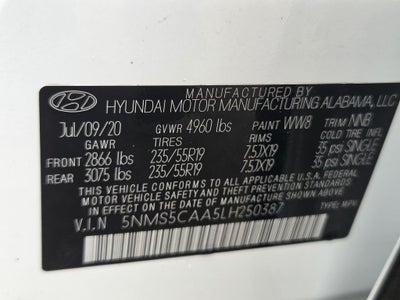 2020 Hyundai Santa Fe Limited